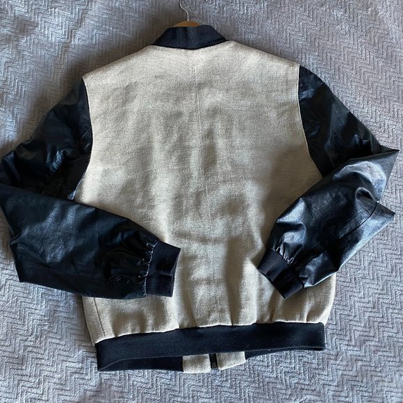 Faux Leather Bomber - Picture 3 of 4